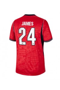 Englanti Reece James #24 Jalkapallovaatteet Vieraspaita MM-kisat 2026 Lyhythihainen
